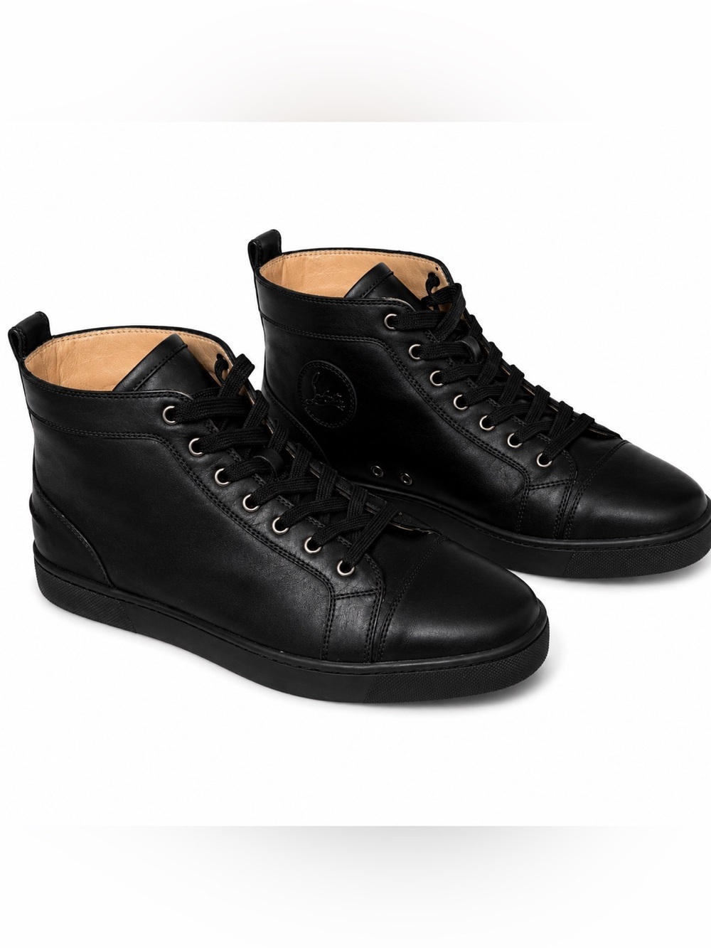 Christian Louboutin Black High-Top Sneakers - Picture 8 of 9